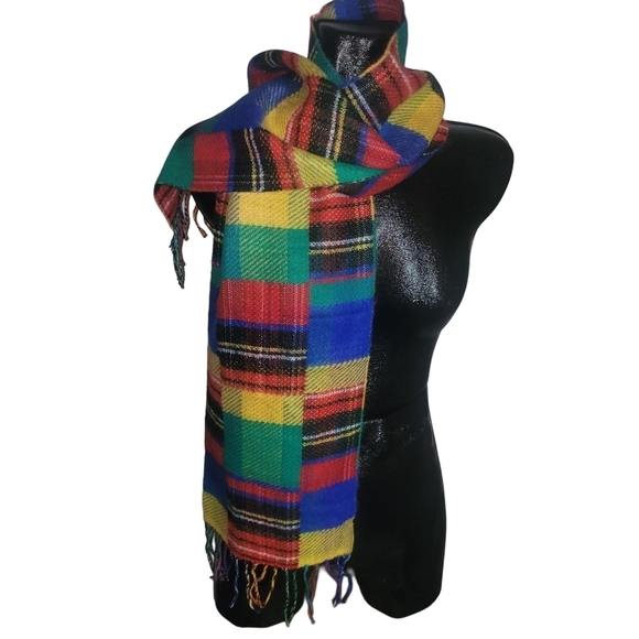 Emanuel Geraldo Made In Italy Multi Colored Scarf - Picture 2 of 3